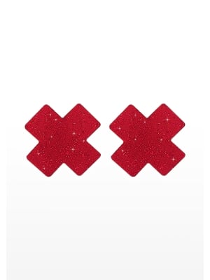 Αυτοκόλλητα - Καλύμματα Θηλών Nipple X Covers (Κόκκινα)