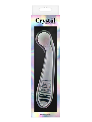 Γυάλινο Ομοίωμα Πέους Crystal Curved G Spot Wand - NS Novelties - Κυρτό