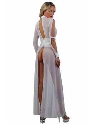 Lingerie long robe- White 