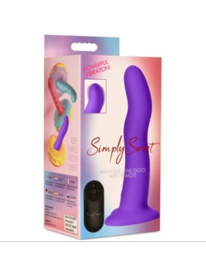 WAVE SILICONE VIBRATOR WITH PURPLE CONTROL