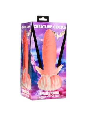 PEGASUS PECKER WINGED SILICONE DILDO