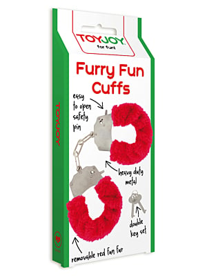 Furry Fun Cuffs - Red