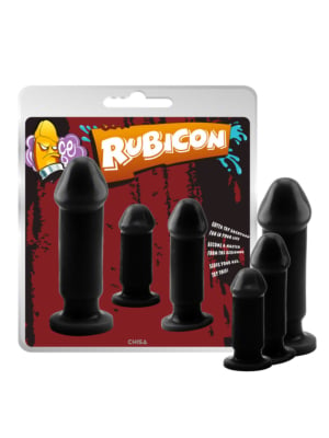 Rubicon Evil Dark Butt Plug Kit - Κλασικές Πρωκτικές Σφήνες