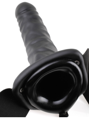 Pipedream Fetish Fantasy Series 8" Hollow Strap-On - Black