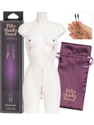 Fifty shades freed all sensation nipple & clitoral chain