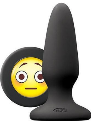 Λεία Πρωκτική Σφήνα Moji's OMG Butt Plug Μαύρη M - NS Novelties