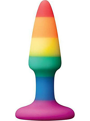 Πρωκτική Σφήνα Colours Pride Edition Pleasure Butt Plug 9 cm - NS Novelties - Πολύχρωμη - Σιλικόνη

