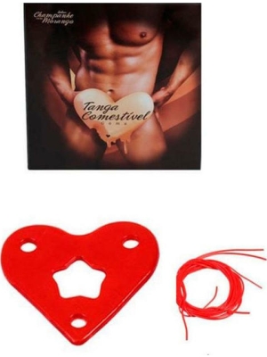 STRAWBERRY & SPARKLING WINE - EDIBLE THONGS  For Him