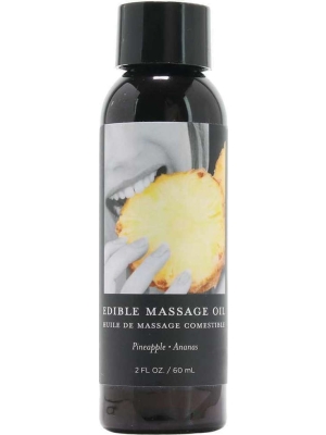 Earthly Body Edible Massage Oil Pineapple Transparent 60ml