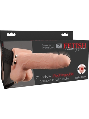 Fetish Fantasy Series 7" Hollow Strap-On - Flesh