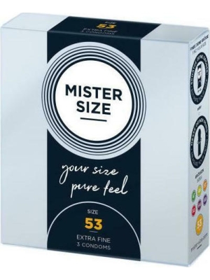 Mister Size - Pure Feel - 53 mm - 3 pack