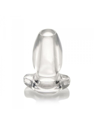 XR Master Series PeepHole Clear Hollow Anal Plug Small Transparent 7.1cm
