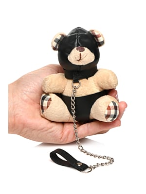 HOODED TEDDY BEAR KEYCHAIN