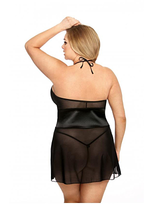 Stefi black chemise Plus Size