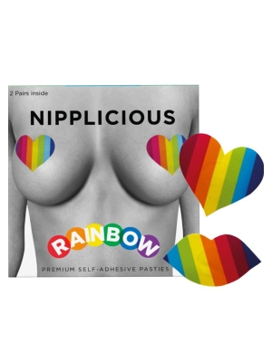 Nipplicious Rainbow Nipple Pasties - Αυτοκόλλητα Στήθους - Πολύχρωμα