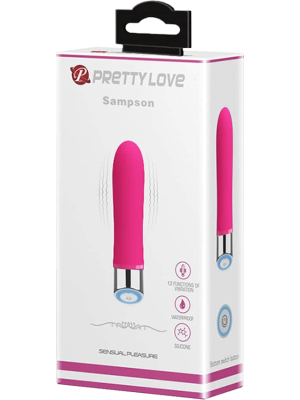 Ρόζ δονητής Sampson- Pretty Love- 12,5cm