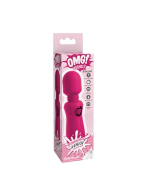 Pipedream OMG Silicone Rechargeable Wand Fuchsia 