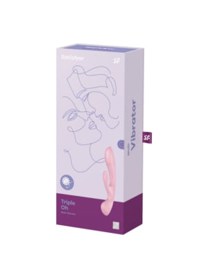 Satisfyer Triple Oh Multi Rabbit Vibrator Pink