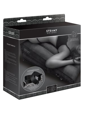 STEAMY SHADES Deluxe Inflatable Wedge & Restraint Cuffs 