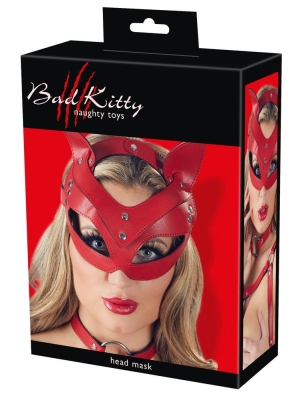 Bad Kitty Cat Mask red