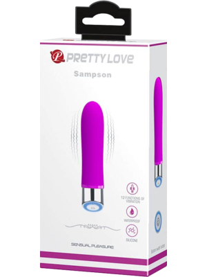 Μόβ δονητής Sampson- Pretty Love- 12,5cm