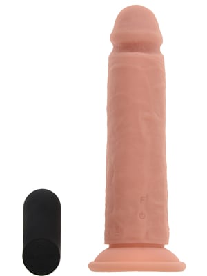 Realistic Vibrator Remote Control Liquid Silicone  USB 24 cm