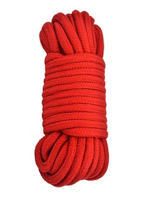 Σχοινί 10 m Cotton Κόκκινο- BDSM
