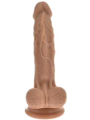 Dildo Realistic Ribs of Pleasure Silicon Liquid Natural 17 cm