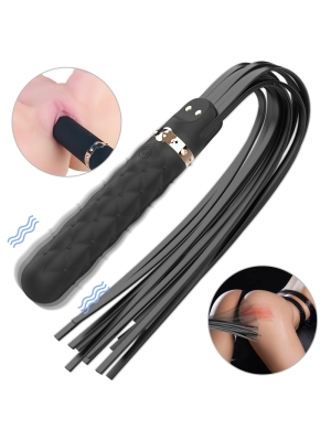 Vibrator & Whip Silay 9 Vibration Modes Silicone Black USB