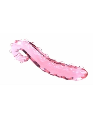 Γυάλινο Ομοίωμα Πέους Tentacle Pink 15.5 cm 