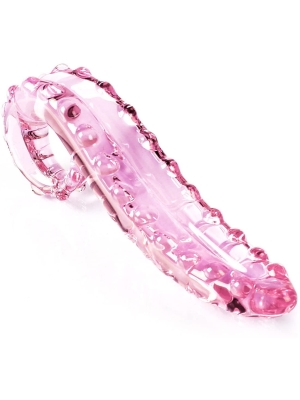 Γυάλινο Μη Ρεαλιστικό Ομοίωμα Πέους, Tentacle Pink 15.5 cm
