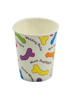 Set of 6 Cardboard Cups with Funny Dicks
