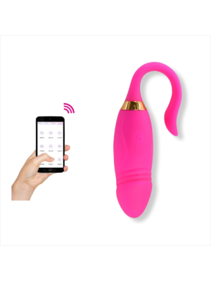 Vibrator Cruz Bluetooth Control Silicon Free App Pink