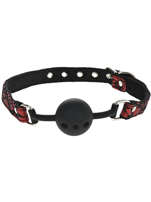 Silicone Breathable Ball Gag Red/Black