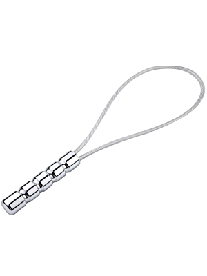Metallic Tie, Silver, 36.5 cm