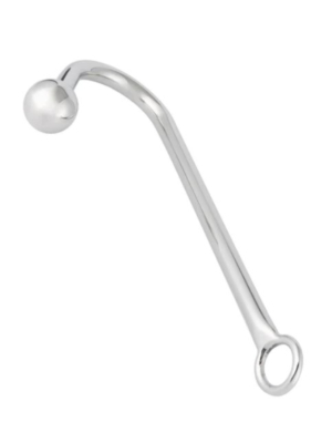 Anal or Vaginal Hook, Metal, Silver