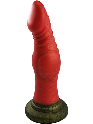 Dildo No.18 Fantasy Beasts, Silicone Premium, Red, 18.5 cm