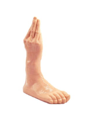 Dildo Fisting Hand Foot, PVC, Natural, 27.5 cm
