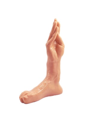 Dildo Fisting Hand Foot, PVC, Natural, 27.5 cm