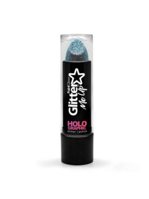 Holographic Glitter Lipstick - Blue