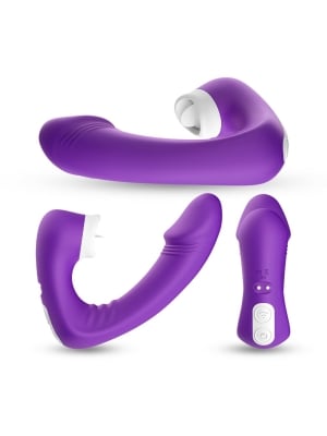 2 in 1 Luxury Vibrator Joy purple