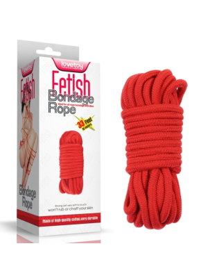 Fetish Bondage Rope 10m Red