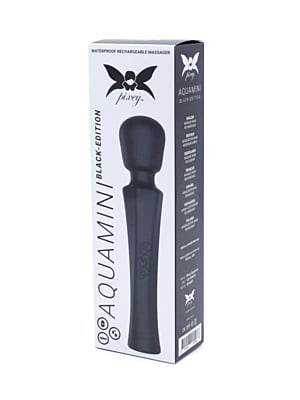 Aquamini Black Edition 20cm USB wand vibrator