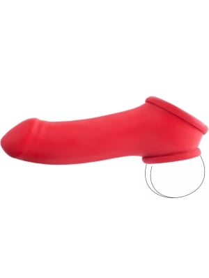 Προέκταση Πέους Latex Penis Sleeve Erik 13 cm - Κόκκινη