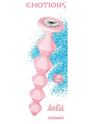 Anal bead with crystal Emotions Chummy Pink