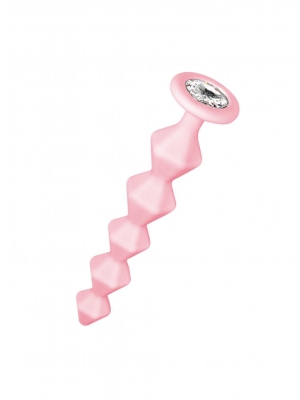 Anal bead with crystal Emotions Chummy Pink