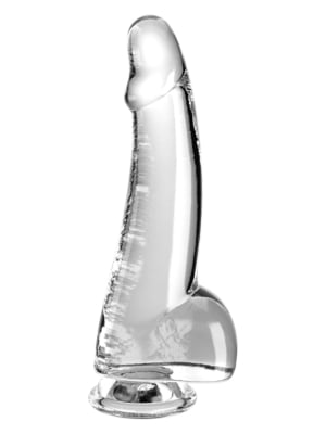 King Cock Clear 7.5" Cock With Balls