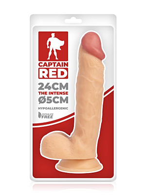 Ρεαλιστικό Ομοίωμα Πέους Captain Red The Intense Cock 24 cm