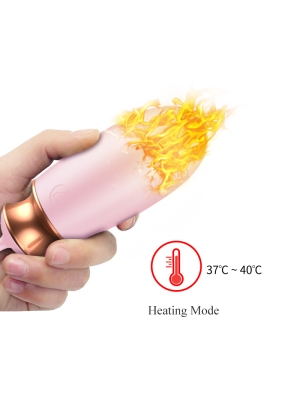 Δονούμενο θερμαινόμενο αυγό με φωνητικές εντολές Foxshow, ρόζ