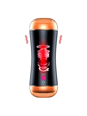 Vibrating Masturbation Cup USB 10 function + Interactive Function / Double Ends